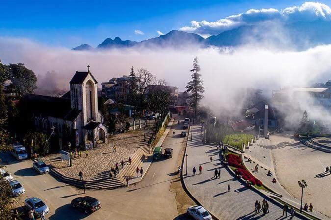 Готель Khach San Sapa Ngay Nay Екстер'єр фото
